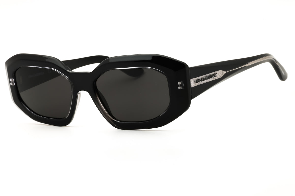 KARL LAGERFELD KL6167S-001 BLACK Oval Sunglasses 53mm Sunglasses