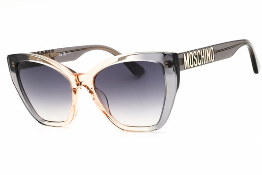 Moschino MOS155/S-0MQE 9O sunglasses in grey ochre frame with dark grey sf lenses