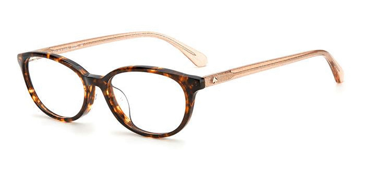 Kate Spade YASMINE/F-086-53 Havana Rectangle Eyeglasses 53mm Eyeglasses