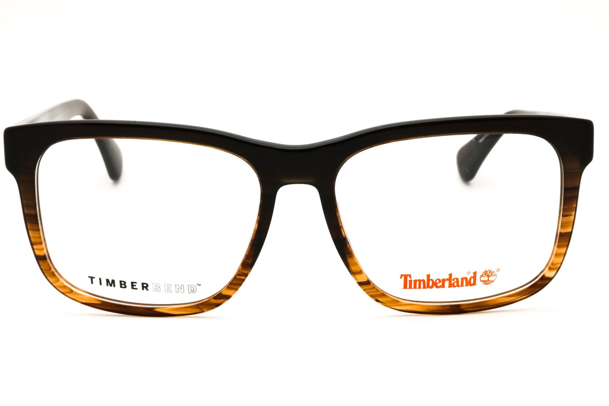 Timberland TB50073-049 matte dark brown Rectangular Eyeglasses 60mm Eyeglasses