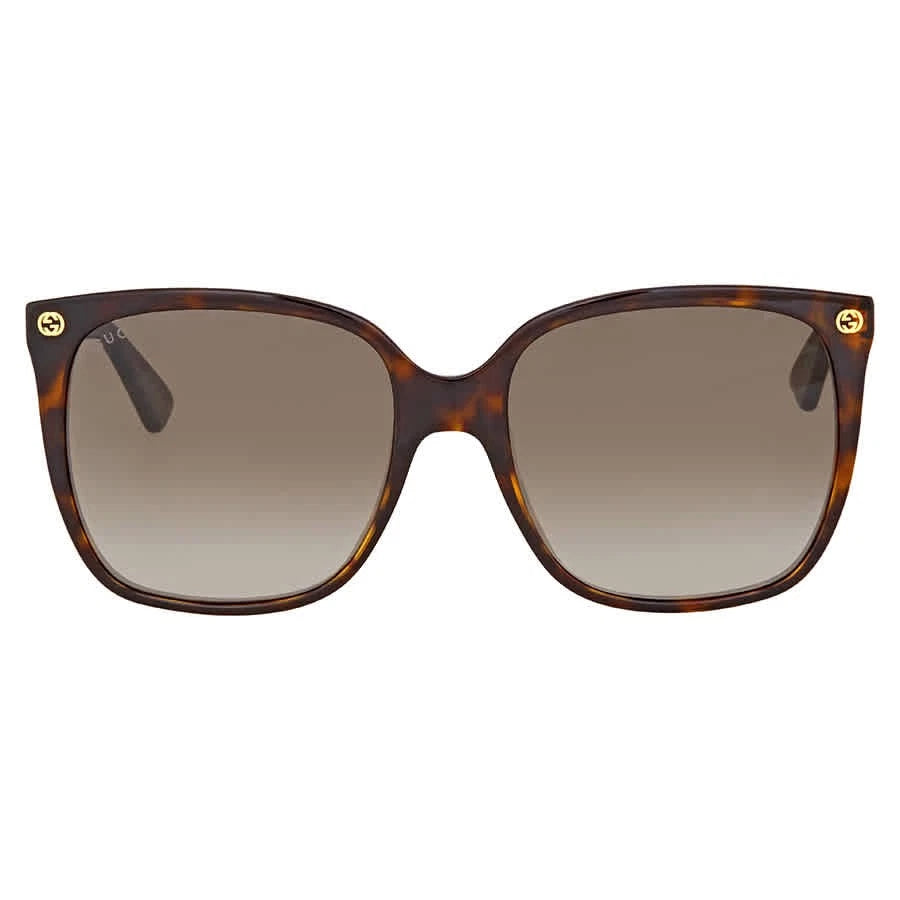 Gucci GG0022S-003 Havana Cat Eye Sunglasses 57mm Sunglasses