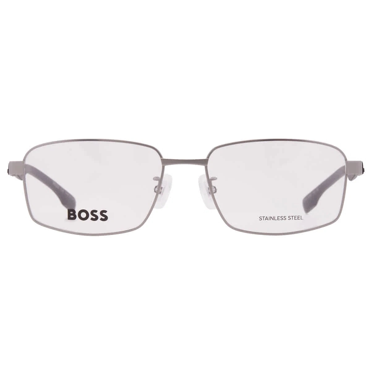 Hugo Boss BOSS1470/F-R81-57 Matte Ruthenium Rectangular Eyeglasses 57mm Eyeglasses