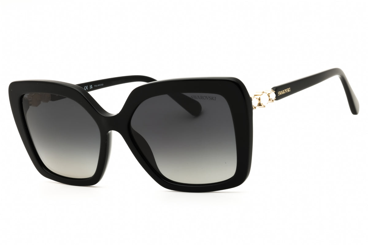 Swarovski SK6049-1001T3 Shiny Black Oversized Sunglasses 57mm