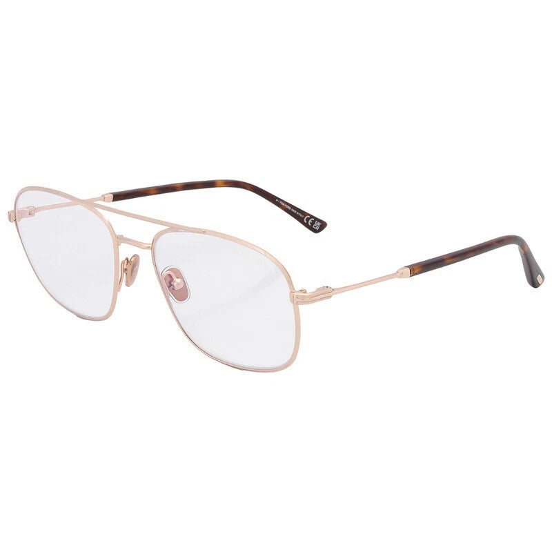 Tom Ford FT5830-B 028 Rose Gold Round Eyeglasses 54mm Eyeglasses