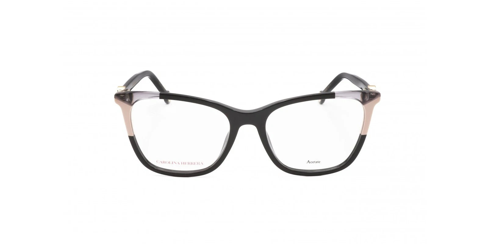 Carolina Herrera CH-0057-KDX-53 eyeglasses in black frame with clear lenses