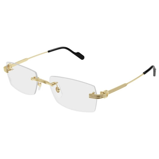 Cartier CT0578o-001 Gold Rimless Eyeglasses 55mm