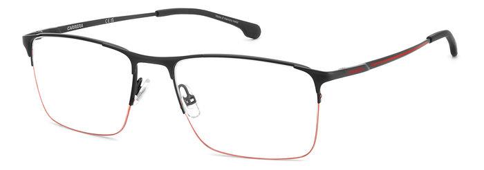 Carrera CARRERA8906-BLX-57 Matte Black Red Rectangle Eyeglasses 57mm Eyeglasses
