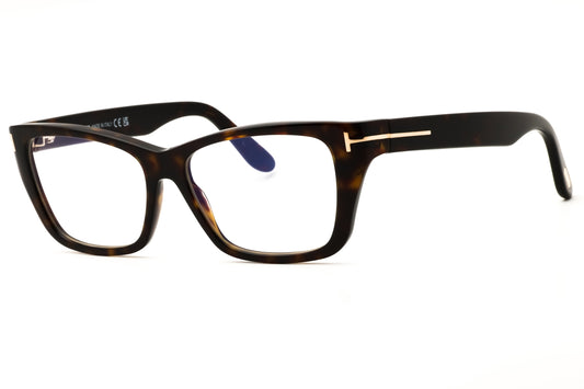 Tom Ford FT6132-B-052 dark havana Rectangular Eyeglasses 54mm Eyeglasses
