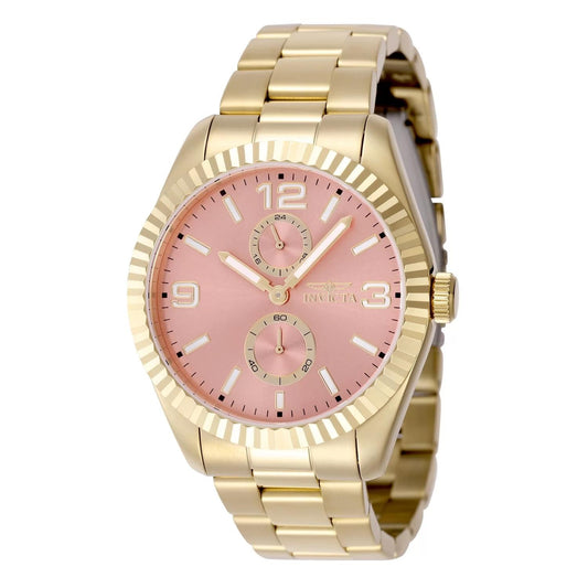 Invicta 49531 watch with copper dial and stainless steel band