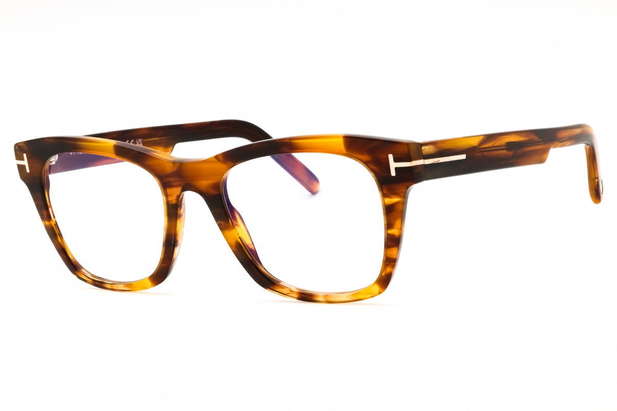 Tom Ford FT5886-B-047 light brown Rectangular Eyeglasses 52mm Eyeglasses