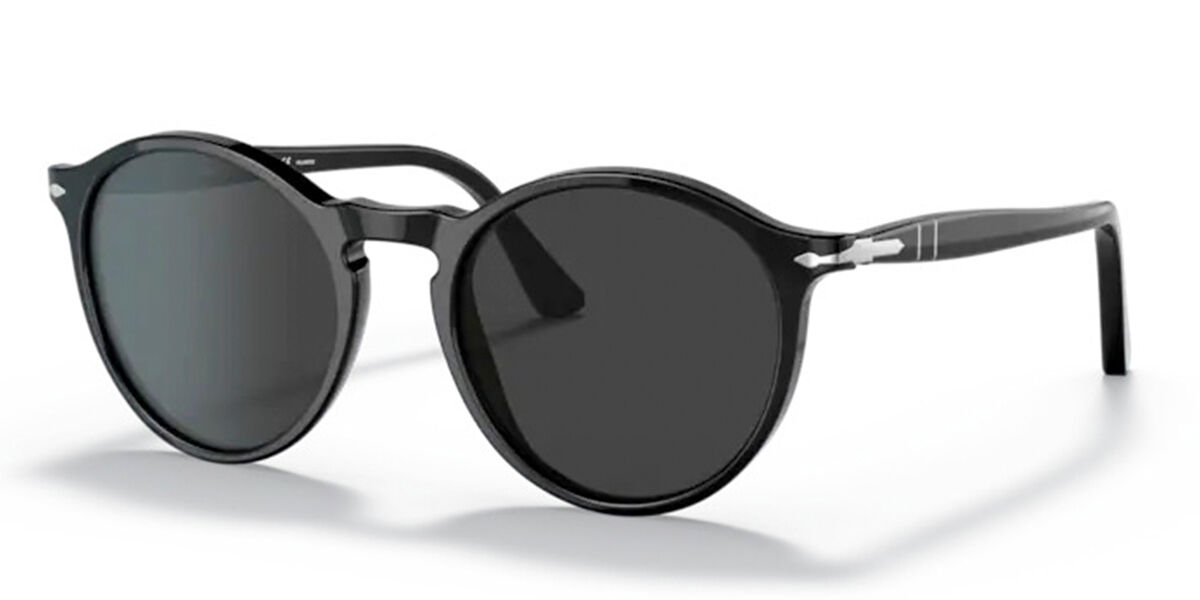 Persol 0PO3285S 95/48 50 Black Round  50mm Sunglasses
