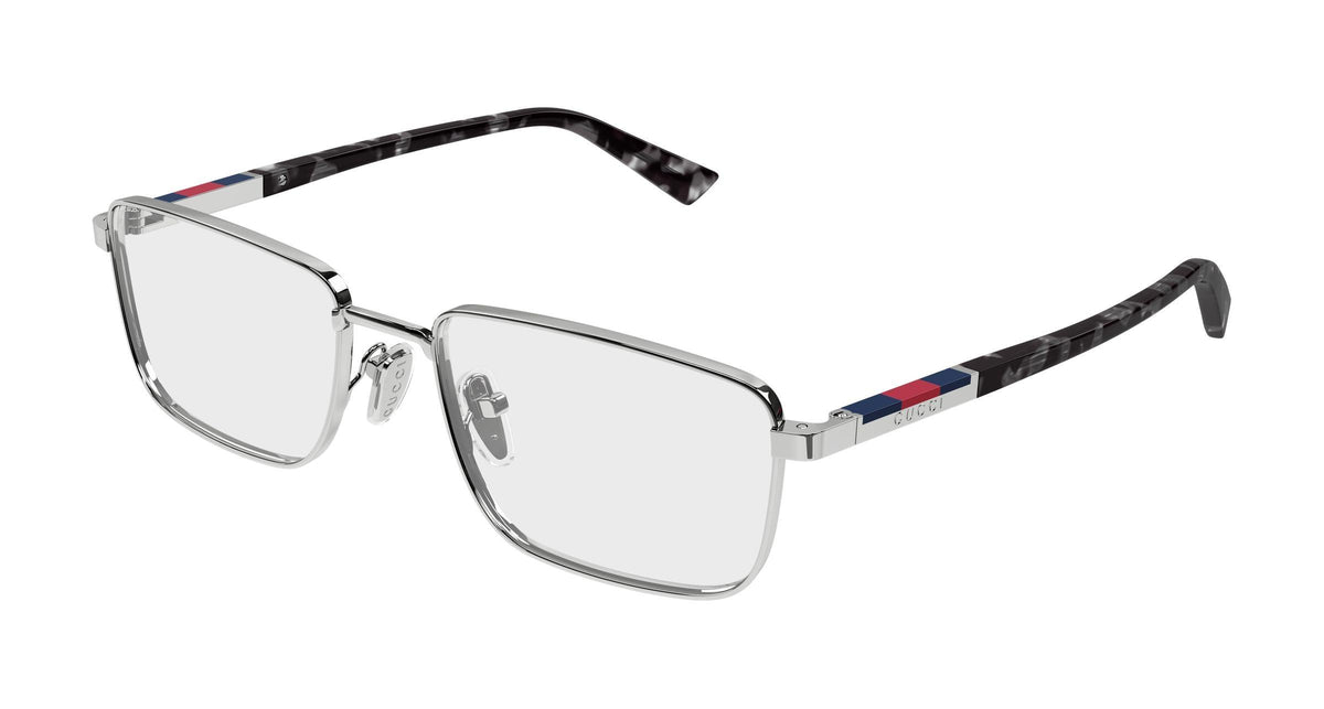 Gucci GG1964o-003 eyeglasses in havana frame with clear lenses