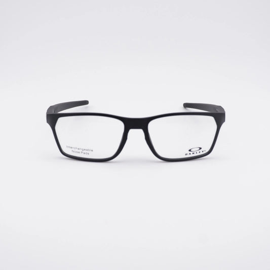 Oakley 00X8032-001 eyeglasses in black frame with clear lenses