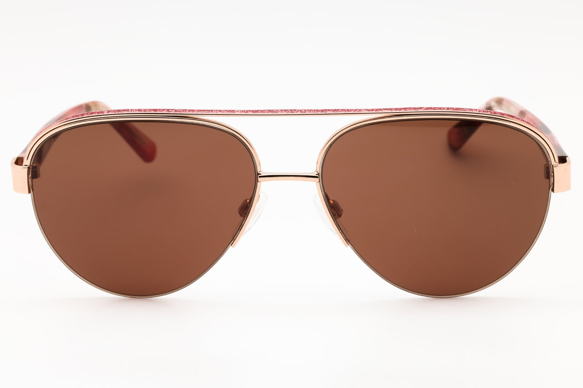 Bebe BB7252-770 ROSE GOLD Aviator Sunglasses 57mm Sunglasses