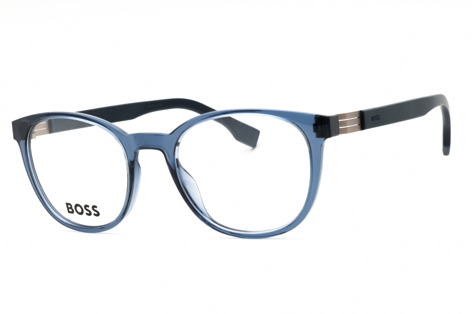Hugo Boss BOSS 1577-0PJP 00 eyeglasses in blue frame with clear lenses