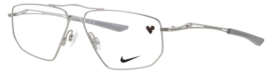 Nike 8215-045-56 SATIN SILVER  Men's Eyeglasses 56mm