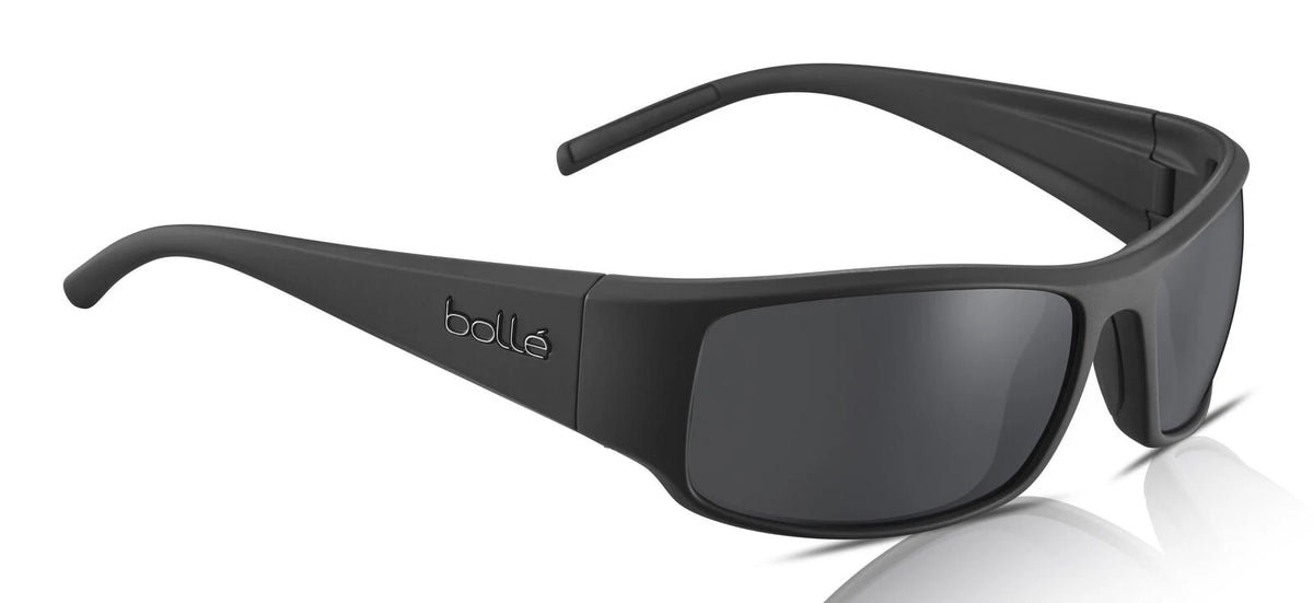 Bolle 12573 Black Matte Rectangular Sunglasses 63mm Sunglasses