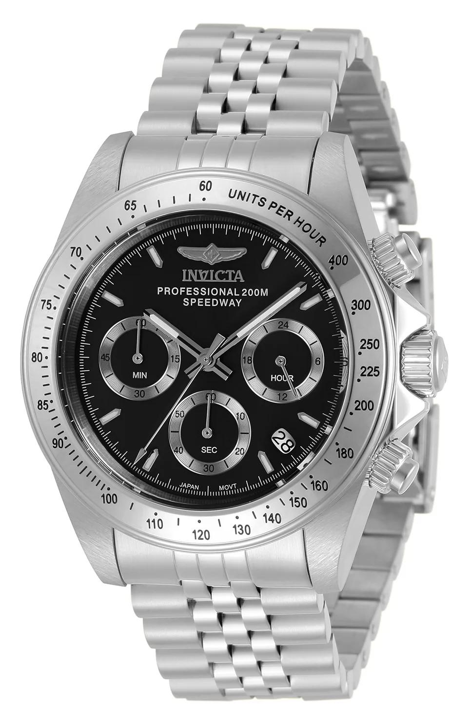 Invicta 30989 30989 Watch - Black Dial Stainless Steel Band