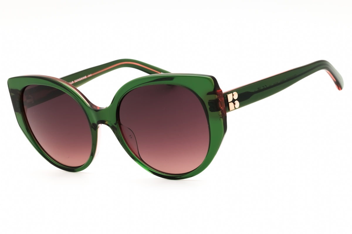 Kate Spade SERAPHINA/G/S-0IWB 3X GREEN PK Cat eye Sunglasses 55mm Sunglasses