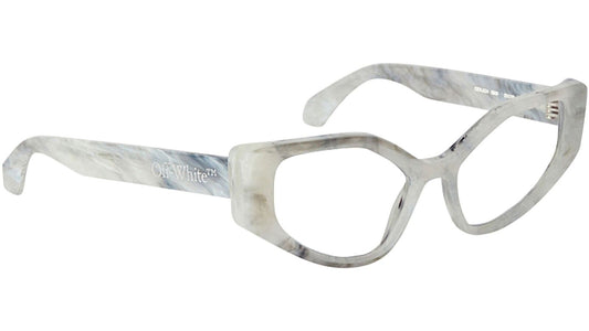 Off-White Style 24 Marble Blue Block Light 53mm New Eyeglasses
