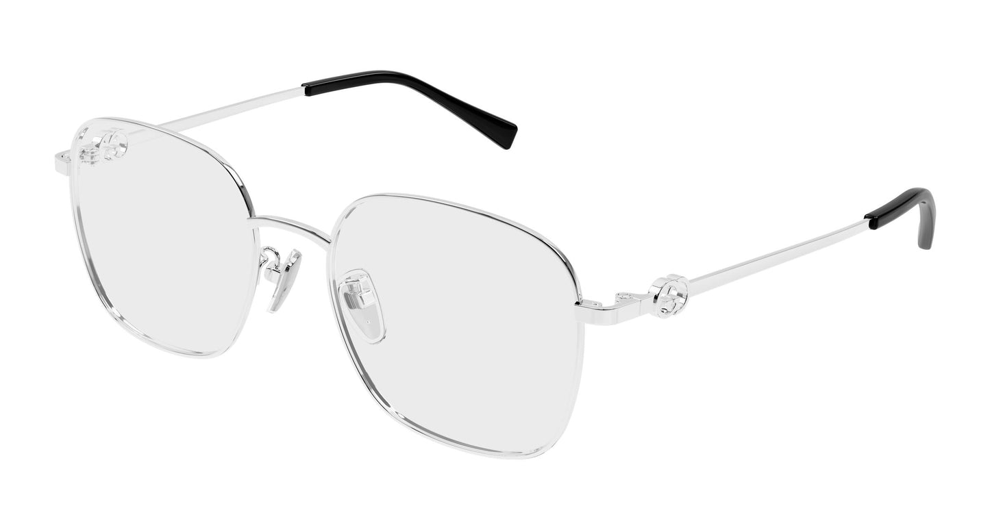 Gucci GG2006oA-002 eyeglasses in silver frame with clear lenses