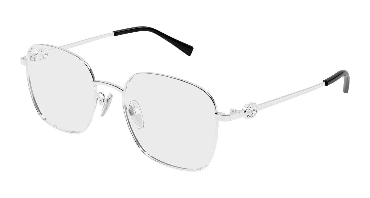 Gucci GG2006oA-002 eyeglasses in silver frame with clear lenses