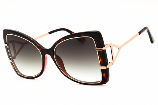 Guess GU7853-52P sunglasses in dark havana frame with gradient green lenses