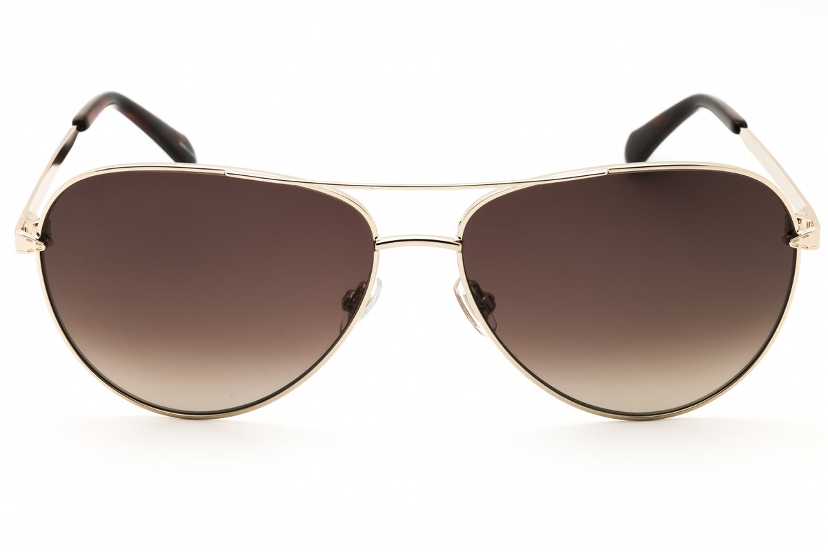 Fossil FOS 3141/G/S-03YG HA LGH GOLD Aviator Sunglasses 59mm Sunglasses
