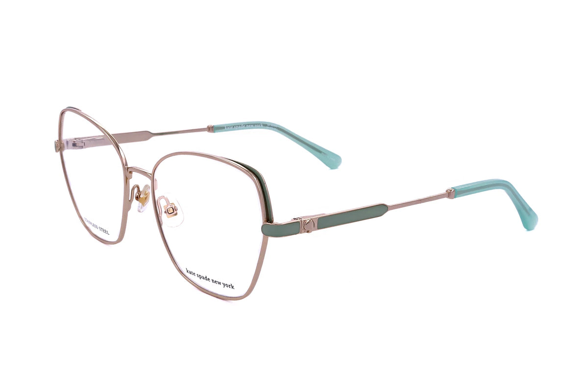 Kate Spade ZEENA/G PEF Gold Rectangle Eyeglasses 54mm Eyeglasses