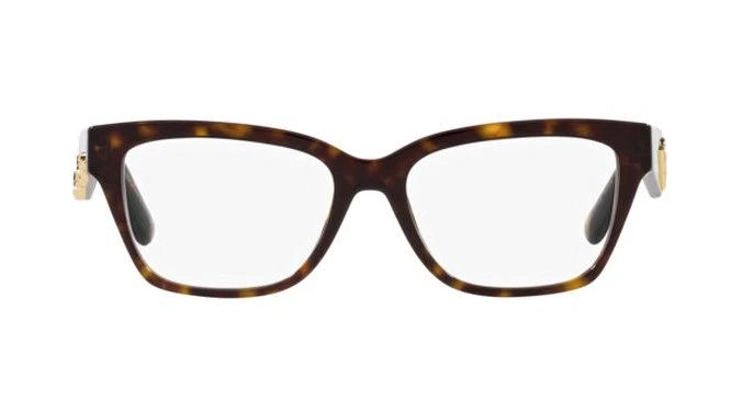 Dolce Gabbana 0DG3370-502-52 Tortoise Rectangle EYEGLASSES 52mm Eyeglasses