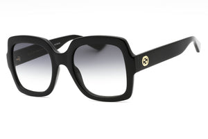 Gucci GG1337S-001 Black-Black-Grey Rectangular Sunglasses 54mm