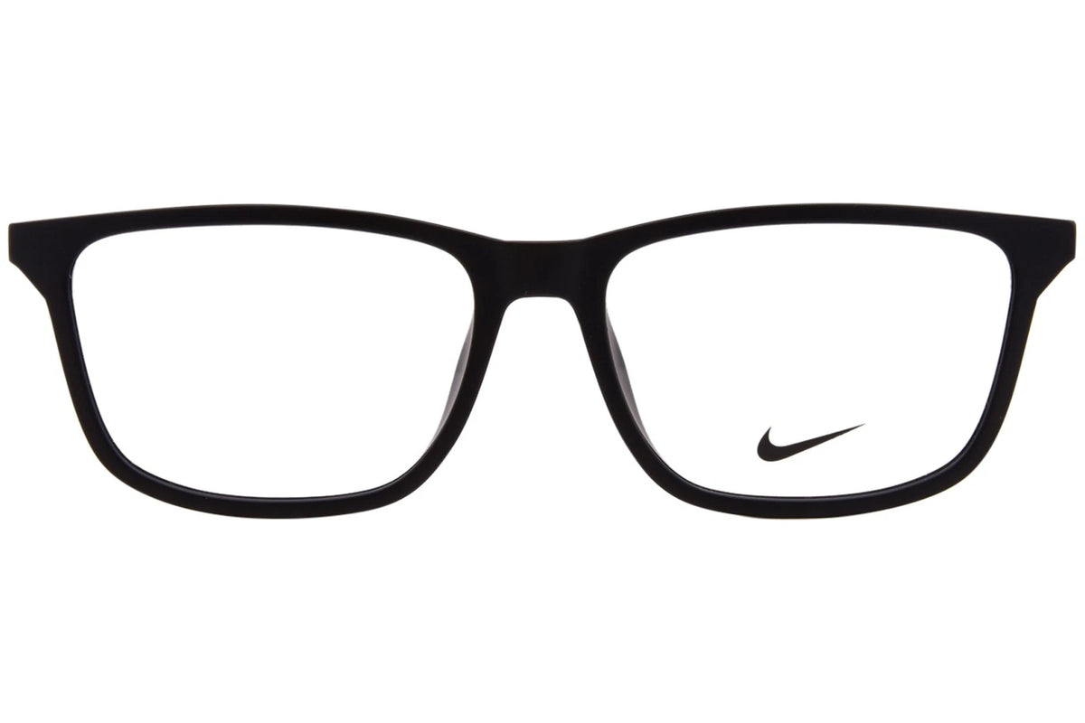 Nike NK7018 001 Red Rectangle Eyeglasses 56mm Eyeglasses