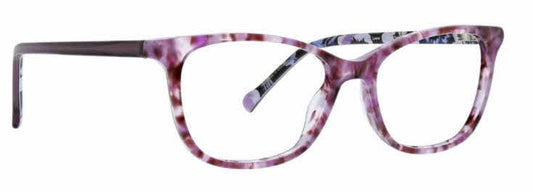 Vera Bradley Leena Plum Pansies 4915 49mm New Eyeglasses