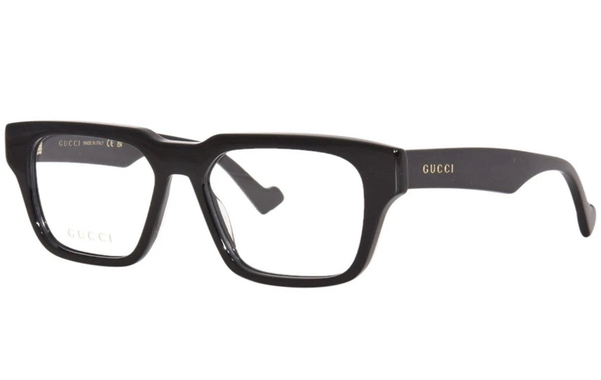 Gucci GG0963O-001 BLACK Rectangular Eyeglasses 53mm Eyeglasses