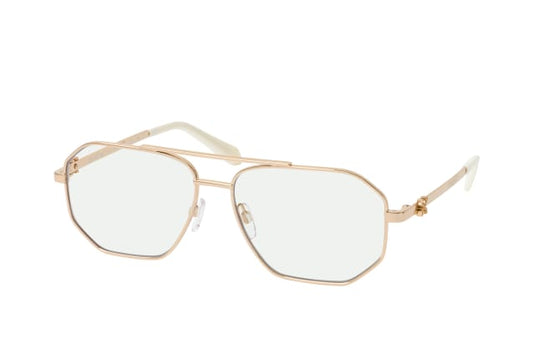 Off-White Style 44 Gold Blue Block Light 59mm New Eyeglasses