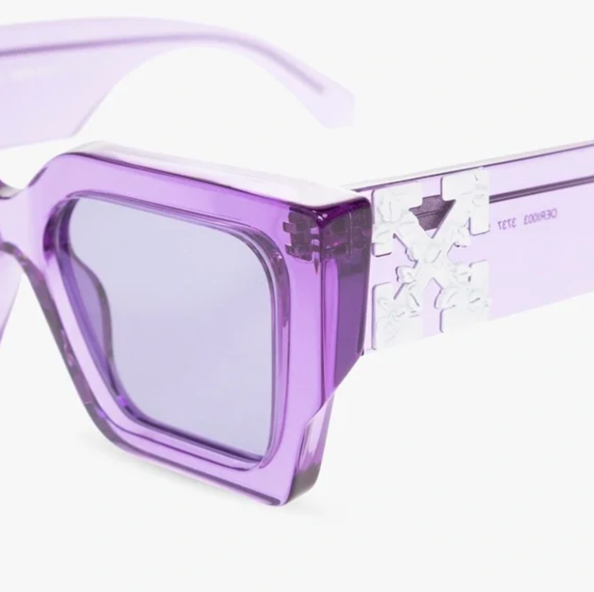 Off-White Catalina Crystal Purple 55mm New Sunglasses