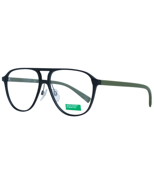 Benetton BEO1008-001 eyeglasses in black frame with clear lenses