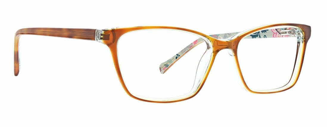 Vera Bradley Alora Mint Flowers 5316 53mm New Eyeglasses