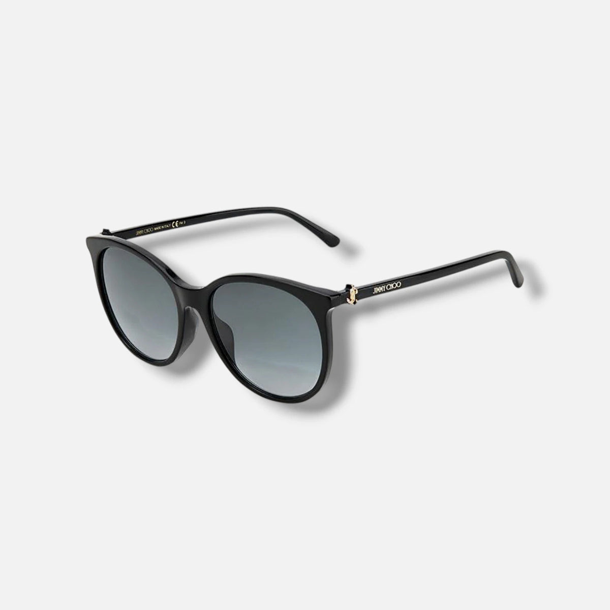 Jimmy Choo 0ILANA-F-SK-26S-57 Black Round SUNGLASSES 57mm Sunglasses