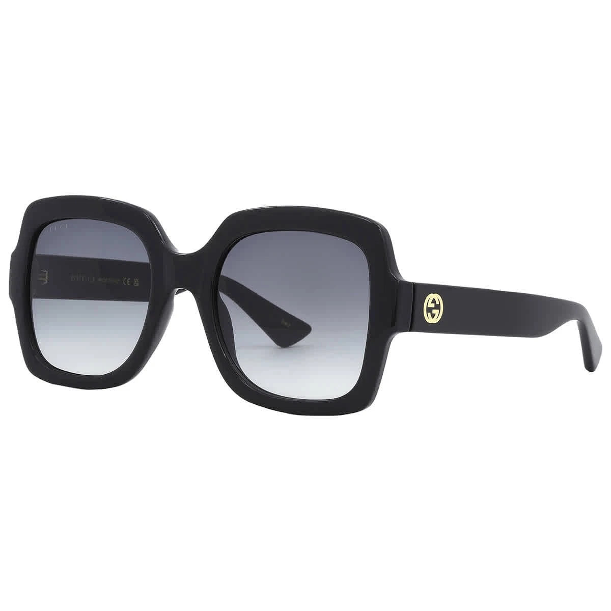 Gucci GG1337S-001 Black Rectangular Sunglasses 54mm Sunglasses