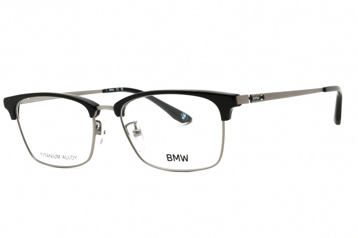 BMW BW5074-H-013 matte dark ruthenium Rectangular Eyeglasses 54mm