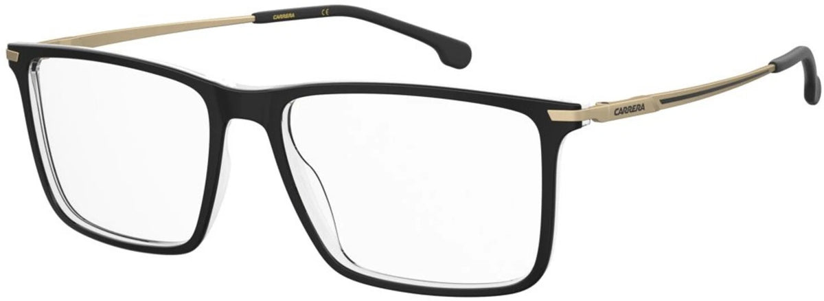 Carrera CARRERA8905-08A-54 Black Grey Rectangle Eyeglasses 54mm Eyeglasses
