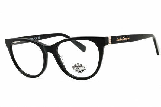 Harley Davidson HD50056-001 eyeglasses in shiny black frame with clear lenses