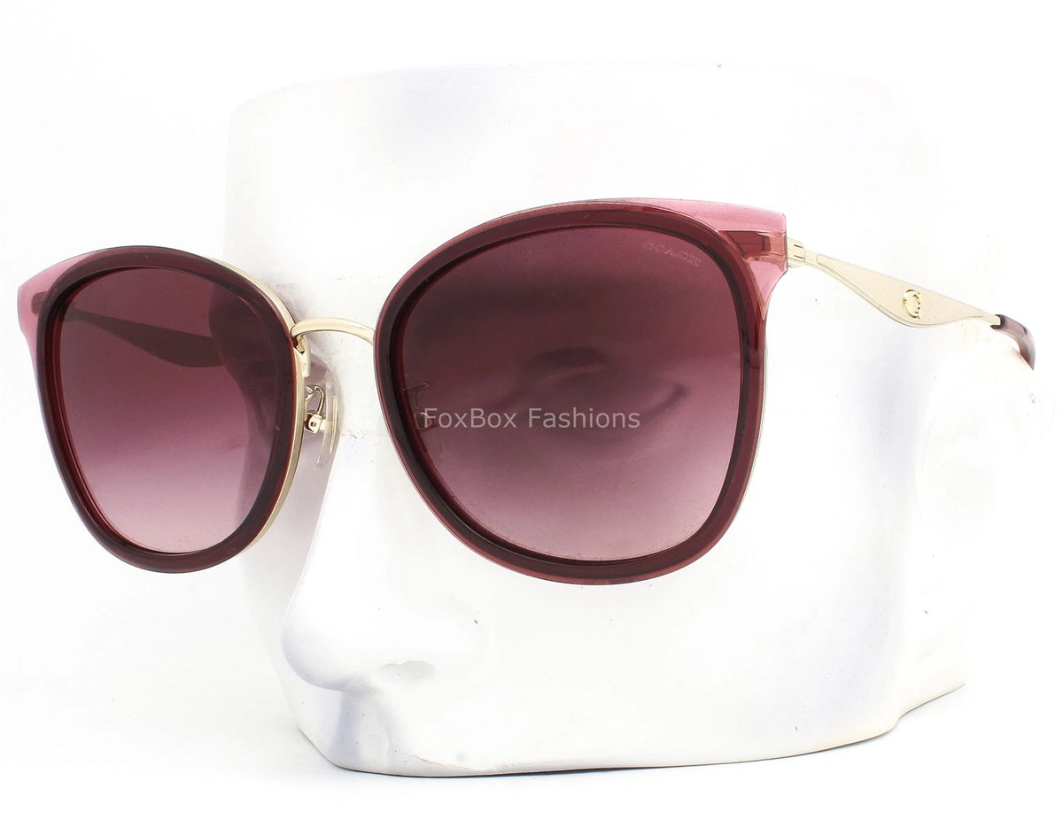 Coach 0HC7170-94518H-56 Burgundy Aviator SUNGLASSES 0mm Sunglasses
