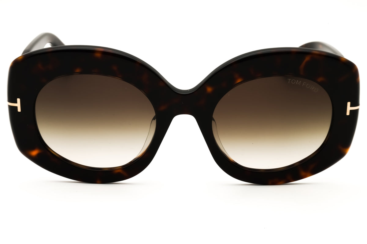 Tom Ford FT1346-F-52B dark havana Oversized Sunglasses 53mm Sunglasses