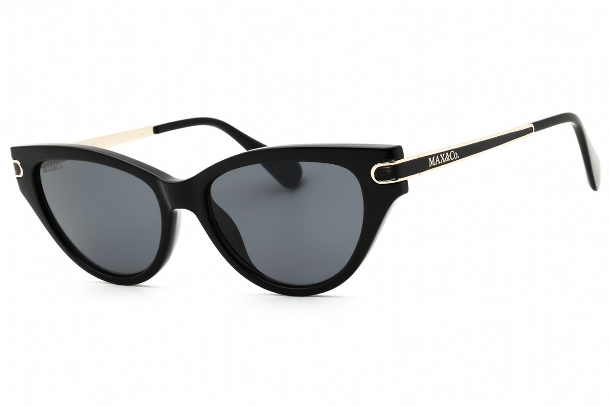 Max & Co MO0101-01A shiny black Cat eye Sunglasses 54mm Sunglasses