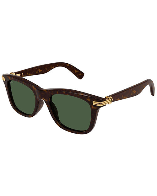 Cartier CT0396S-002 Havana Havana Green Rectangular Sunglasses 53mm Sunglasses