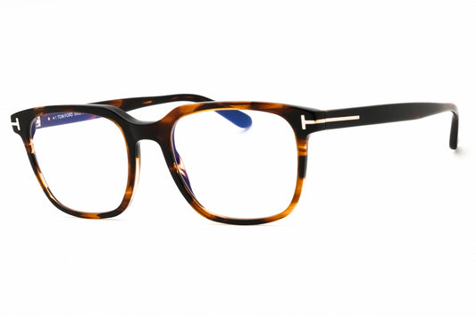 Tom Ford FT5818-B-050 dark brown Rectangular Eyeglasses 53mm Eyeglasses