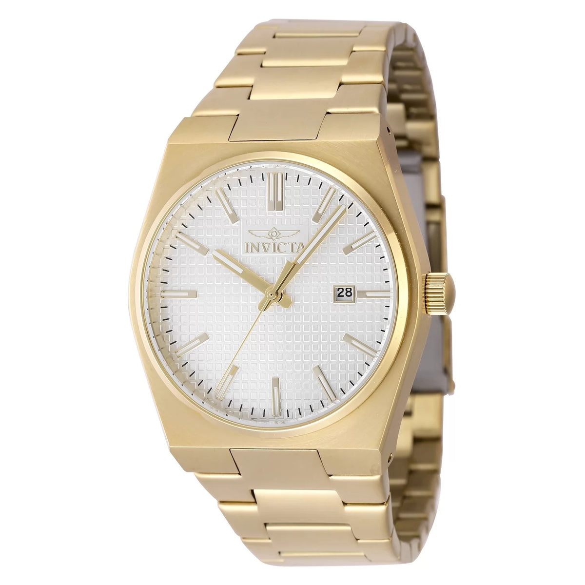 Invicta 48400 Quartz Watch Silver Dial Stainless Steel 40mm Men