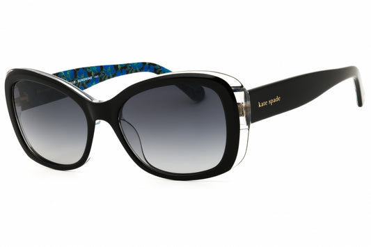 Kate Spade ELOWEN/G/S/US-0807 9O BLACK Oval Sunglasses 55mm Sunglasses